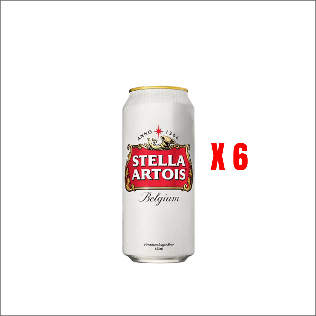 Cerveza Stella Artois lata 473 CC x6