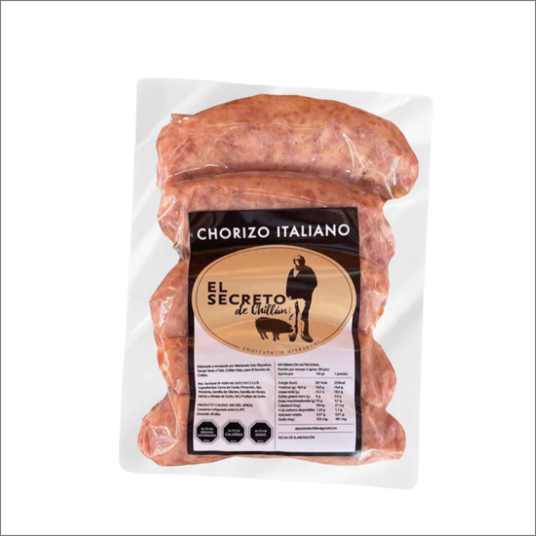 Chorizo Italiano El Secreto de Chillán 500 Grs