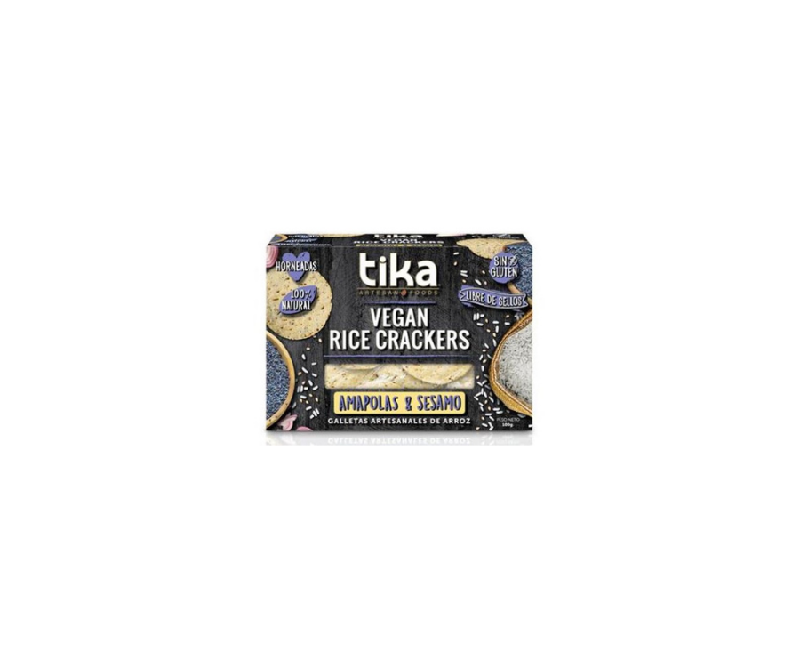 Tika Vegan Rice Crackers Amapolas